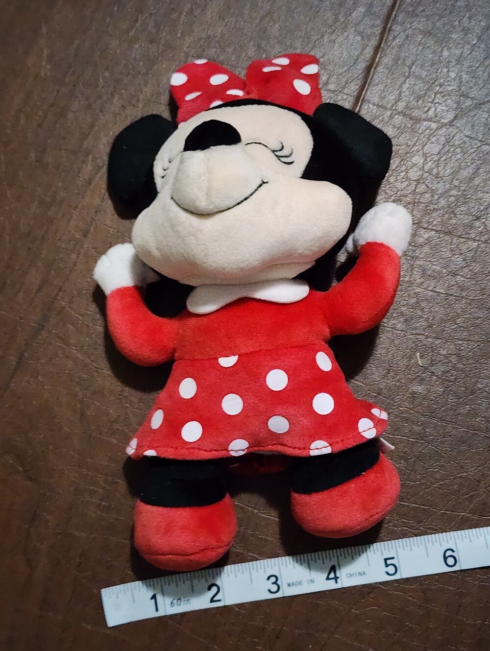 Minnie Mouse Red Polka Dot Plush Toy - Classic Kids Stuffed Character - Picture 2 of 5